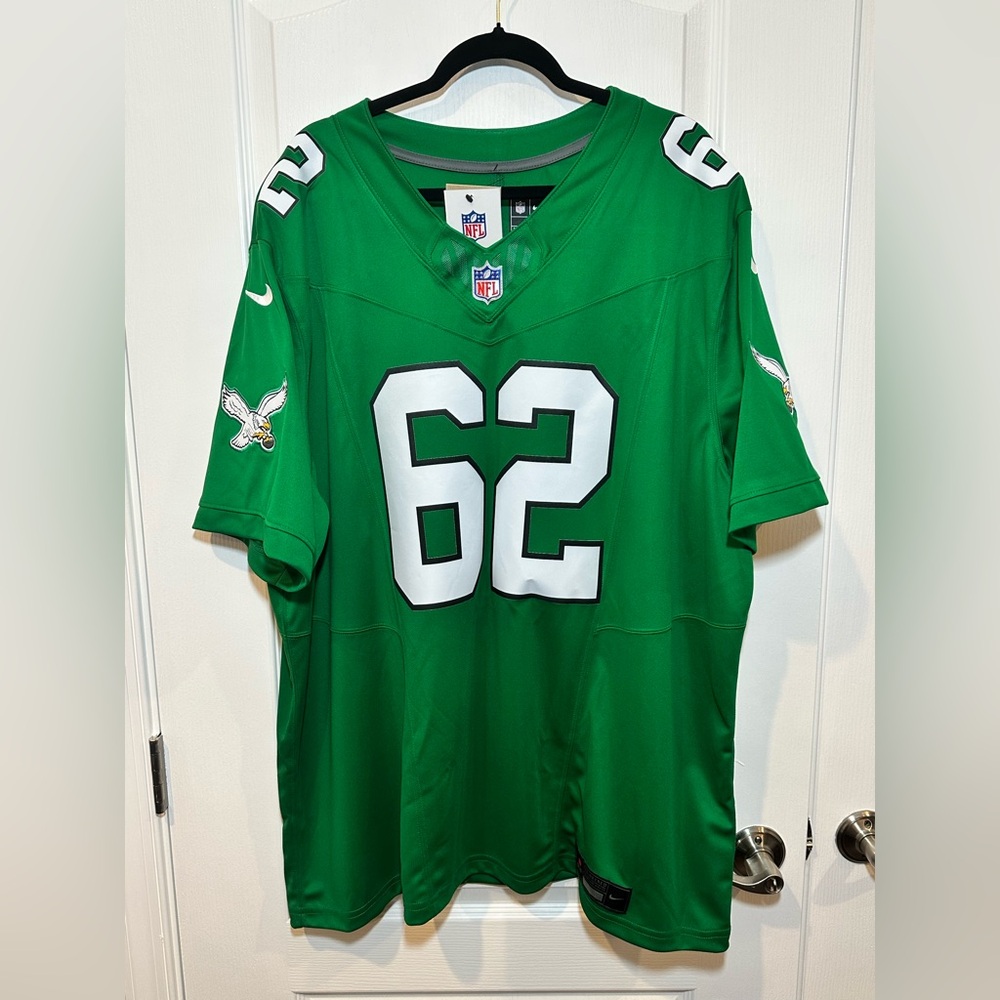 Jason Kelce #62 Nike DRI-FIT Eagles Stitched Kelly Green Football Jersey 3XL
